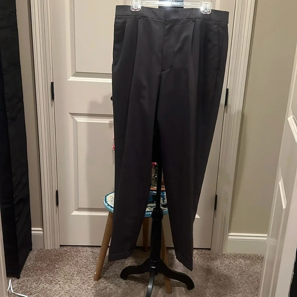 EUC Men’s Perry Ellis Slacks Gray Dress Slacks 32 x 30. Pristine. - Picture 1 of 4